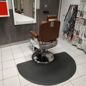 Καρέκλα Barber "CLASSIC" Inox Brown(Cigar) - Image 4