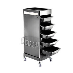 "LUX" Τρόλλεϋ Συρταριέρα Βοηθός Κομμωτηρίου Κουρείου 90*52*40 cm