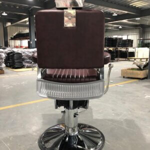 Καρέκλα Barber "CLASSIC" Inox Wine Red - Image 3