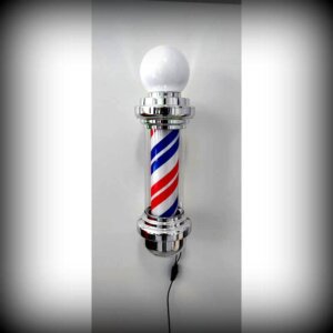 Barber Pole "SIGN" Chrome