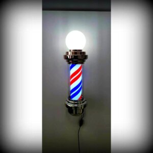 Barber Pole "SIGN" Chrome - Image 6