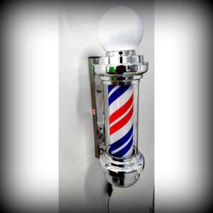 Barber Pole "SIGN" Chrome - Image 3