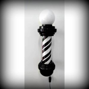 Barber Pole "SIGN" Black